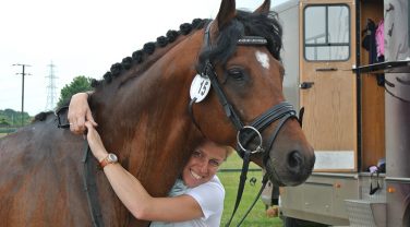 horse and trainer